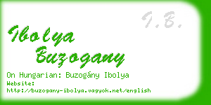 ibolya buzogany business card
