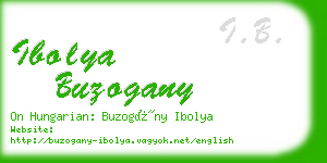 ibolya buzogany business card